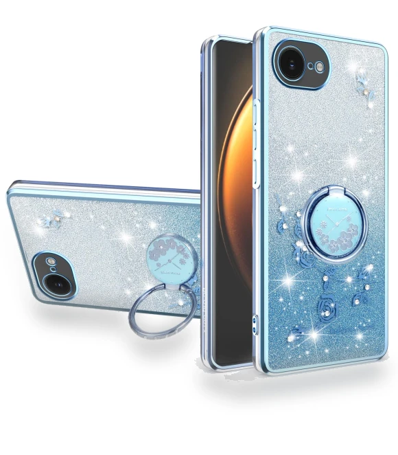 Case Ring Kickstand TPU Flowers Phone Cover — Phone Accessories, KADEM