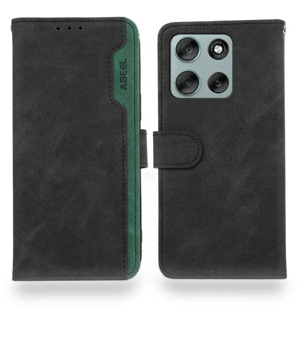 Color Splicing Leather Flip Phone Cover — Flip Cases, ABEEL