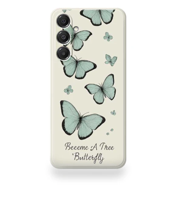 Green Butterfly Pattern Printing Straight Edge TPU Phone Back Cover — Back Covers, Smartwatch 2025