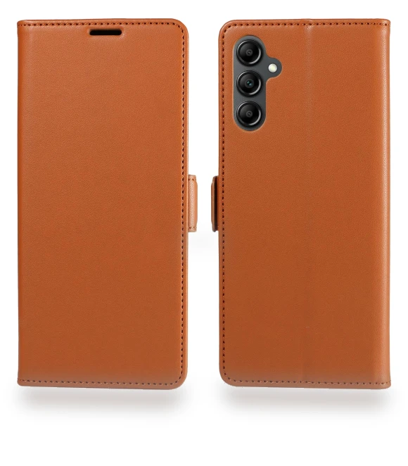 Leather Phone Wallet Cover with Side Magnetic Clasp — Flip Cases, Smartwatch 2025