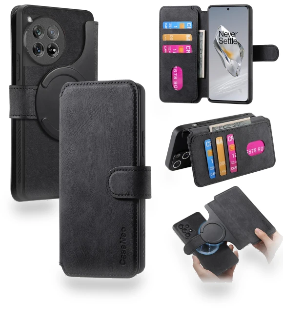 Magnetic Detachable Leather Phone Wallet Cover — Basic Cases, CASENEO