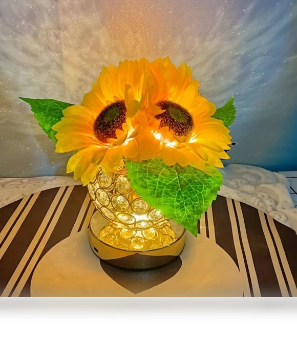 Rechargeable Wireless Sunflower Flower Lamp — Lighting Accessories, Great3C