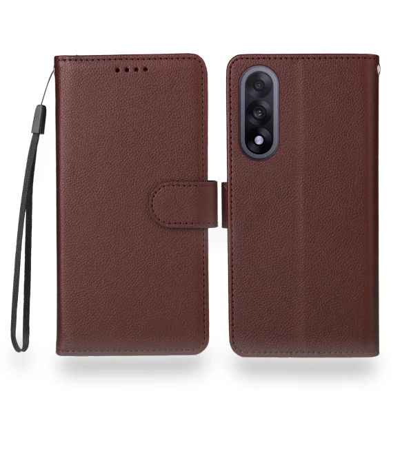 RFID Blocking 3 Card Slots PU Leather Phone Cover with Wrist Strap — Passport Wallets, Smartwatch 2025