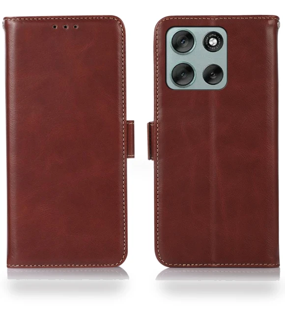 RFID Blocking Genuine Cow Leather Wallet Phone Cover — Flip Cases, Smartwatch 2025