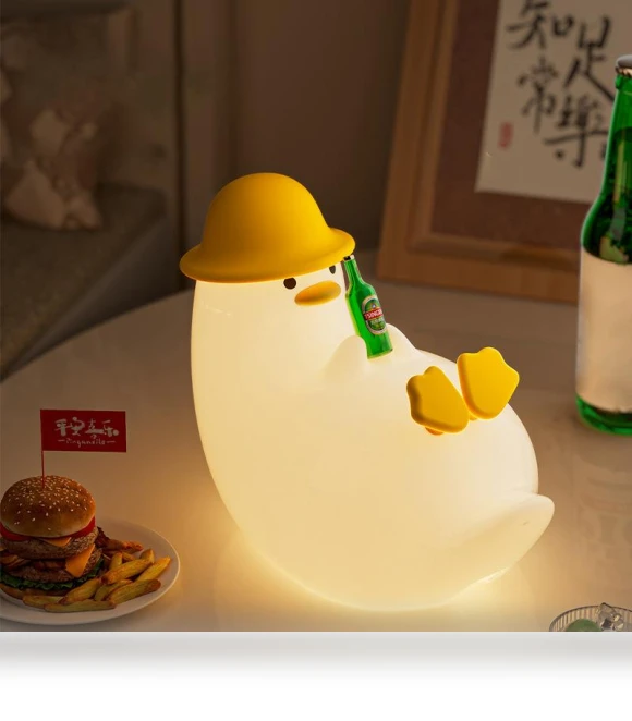 Silicone Night Light Duck with Adjustable Brightness — Night Lights, Warmya
