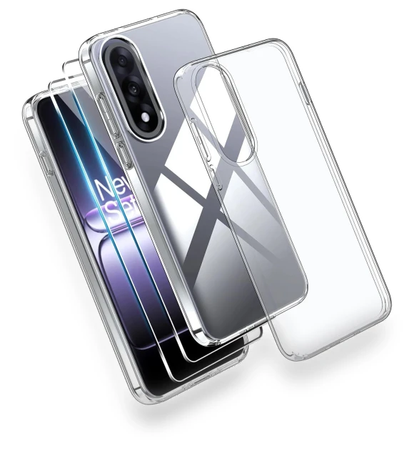 Transparent TPU Phone Case + 2 Tempered Glass Screen Protectors — Screen Protectors, Smartwatch 2025