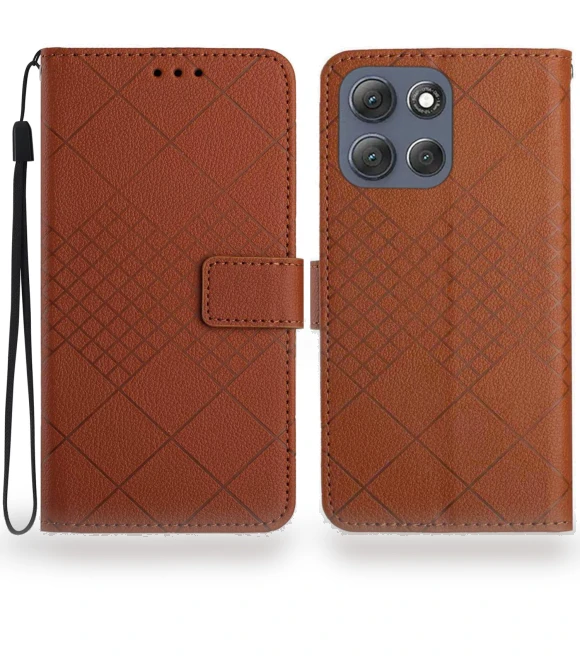 Wallet Imprint PU Leather Flip Folio Phone Cover — Flip Cases, Smartwatch 2025