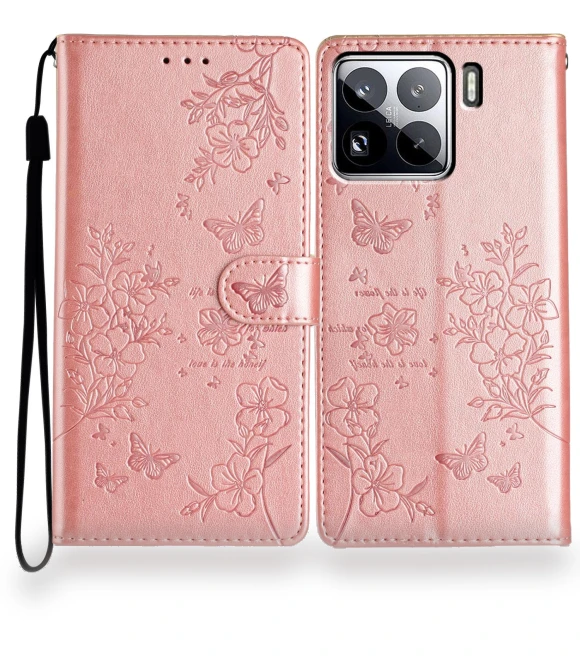 Wallet Phone Case Butterfly Floral Imprint Leather Flip Cover — Flip Cases, Smartwatch 2025