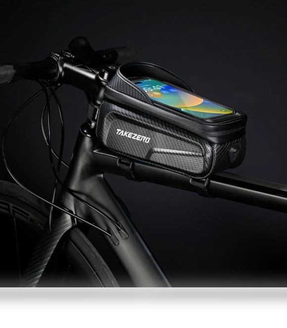 Bicycle Frame Bag with Touch Screen — Handlebar Bags, A-rustling