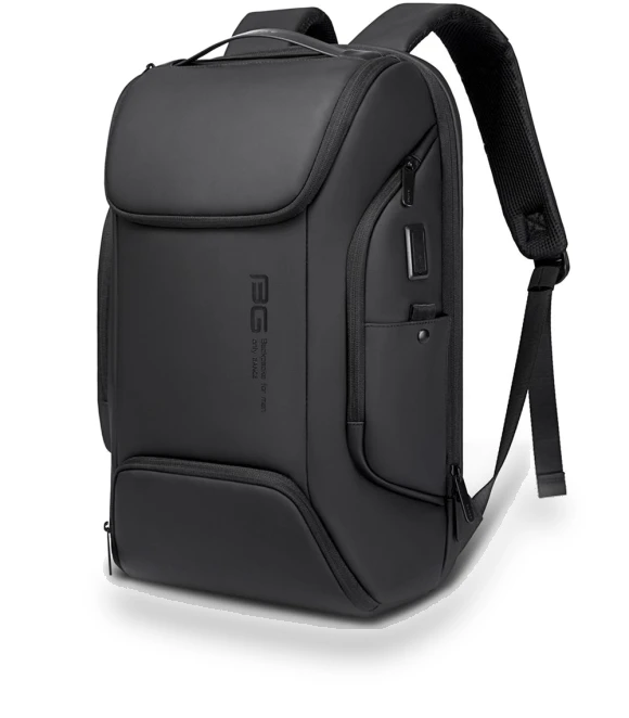 Business Smart Backpack with USB Charging Port — Laptop Backpacks, Leather bag