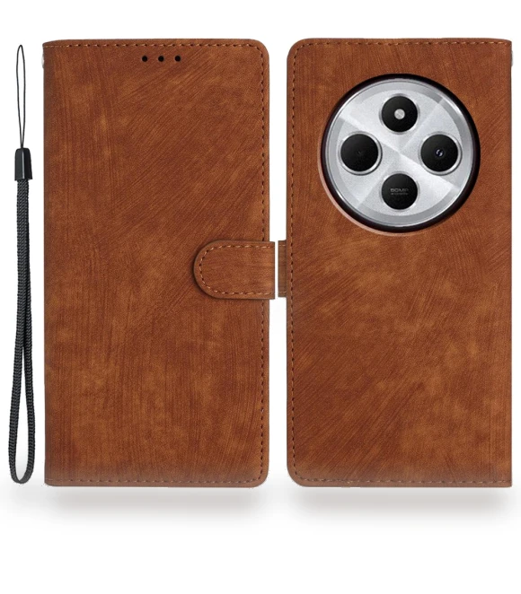 Case with Card Slots Skin-Touch PU Leather Phone Cover Stand — Fitness Bands, Smartwatch 2025
