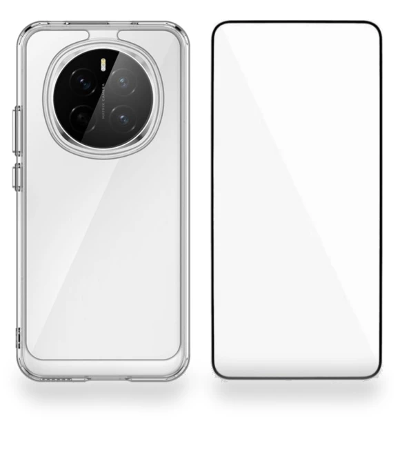 Clear Phone Cover with Tempered Glass Film — Basic Cases, WANLONFENG