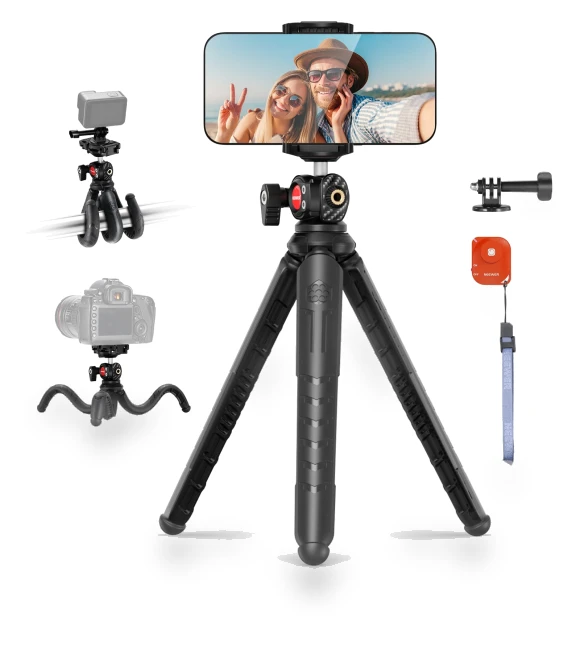 Flexible Wiggly Mini Smartphone Tabletop Tripod — Camera Supports, MIYAKO