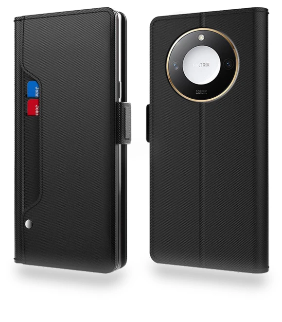 PU Leather Phone Cover with Card Holder and Mirror — Basic Cases, Smartwatch 2025