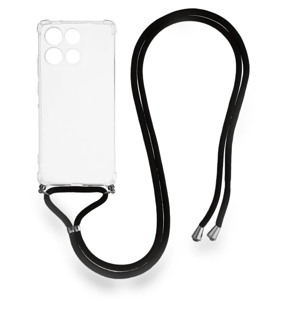Reinforced Corner TPU Clear Phone Cover with Lanyard — Basic Cases, Smartwatch 2025