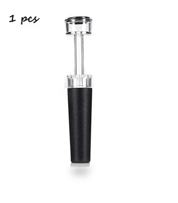 Silicone Wine Bottle Stoppers with Built-in Vacuum Pump — Wine Accessories, Home Furnishing Department Mall