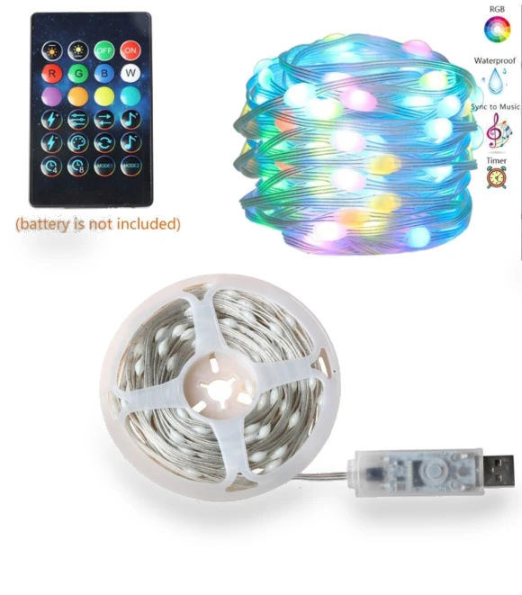 Smart Bluetooth RGB LED String Lights — String Lights, Kongdii