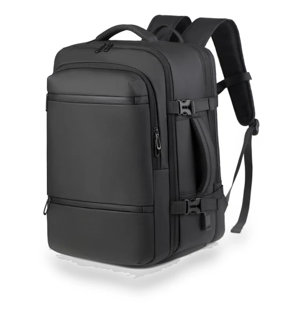 Smart Multi Layer Unisex Backpack — Casual Daypacks, Leather bag