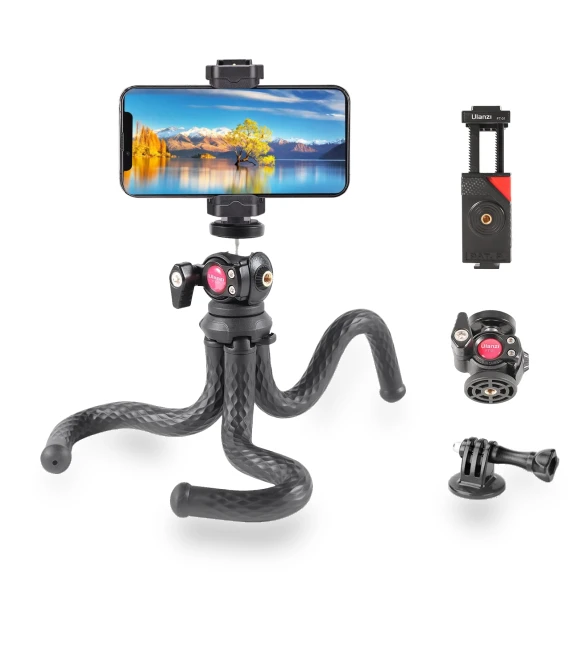 Smartphone Tripod Flexible Tripod with Smartphone Holder and GoPro Smartphone Stand Mini — Camera Supports, Ulanzi