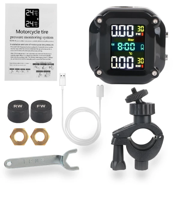 TPMS System for Motorcycle Tire Pressure Monitoring — TPMS Sensor Replacements, Home Textile Home Decoration
