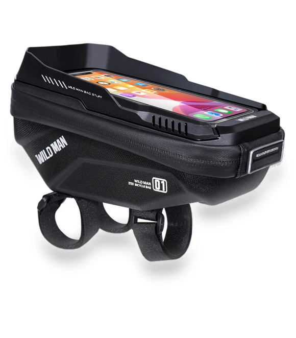 Waterproof Handlebar Bag with Touch Screen — Handlebar Bags, WEST BIKING
