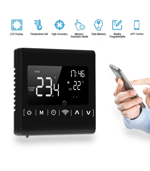 Wi-Fi Smart Thermostat — Home Climate Control, Koogeelife