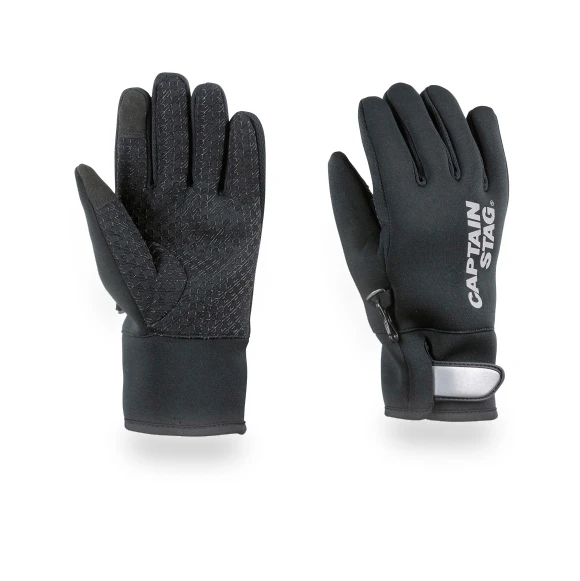 Windproof and Wetsuit Smartphone Size Gloves — Gloves & Mittens, CAPTAIN STAG