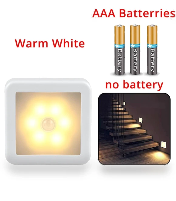 Motion Sensor LED Night Light with Smart USB Charging — Night Lights, Heal Care