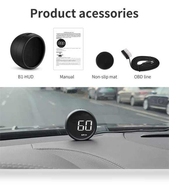 OBD2 EOBD HUD Projection Display — Car Accessories & Gadgets, WYOBD