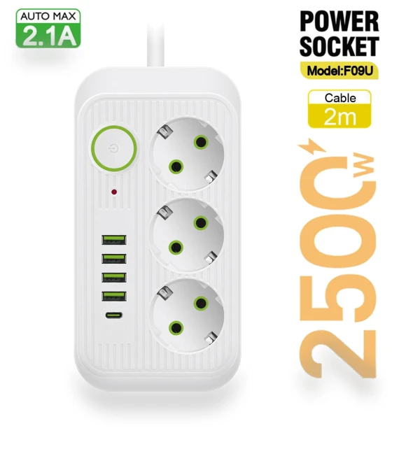 Smart Power Strip with USB Type C PD — Power Distribution Units, LEHOTPIA CHUANG YI