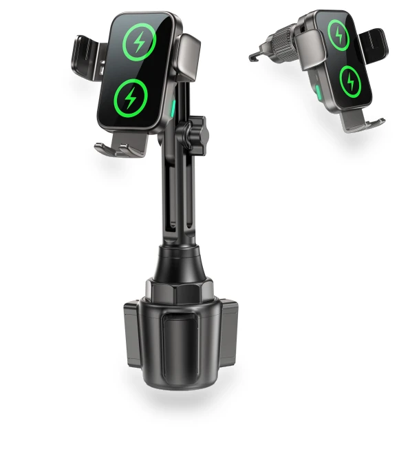 Smartphone Wireless Cup Holder — Dashboard Installation Kits, nicoJAPAN