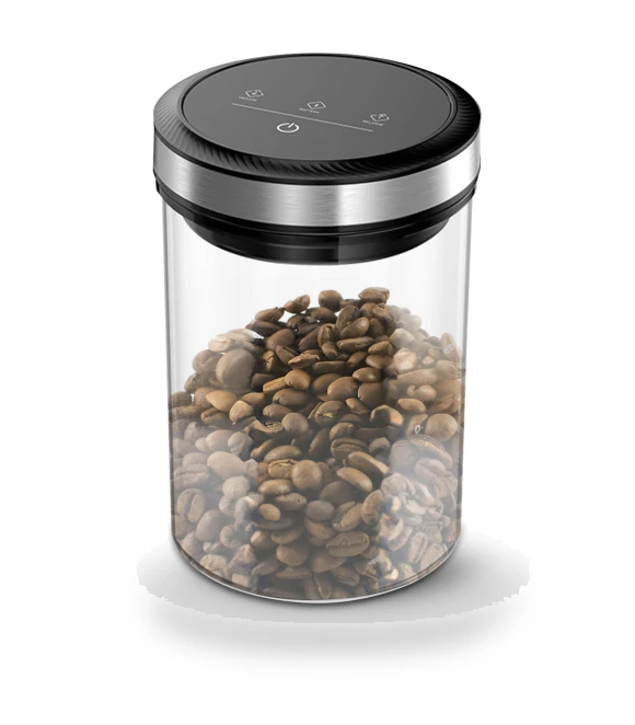 Vacuum Coffee Canisters with Airtight Lids — Coffee Pod Holders, Listing stainless utensil