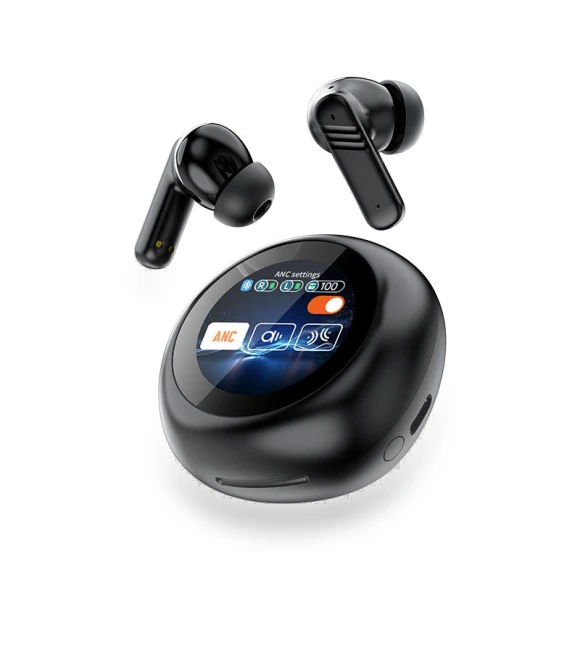 Wireless Headphones with Round Touch Screen — In-Ear Headphones, Shunxinruyi