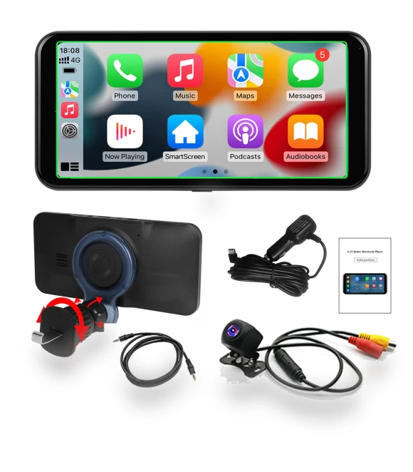 6.25-inch Wireless CarPlay Android Auto Multimedia Video Player — Stereo Receivers, Cars Auto Home