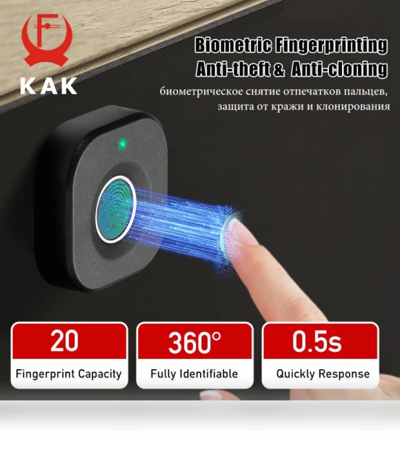Biometric Fingerprint Lock — Locks, Super Featured