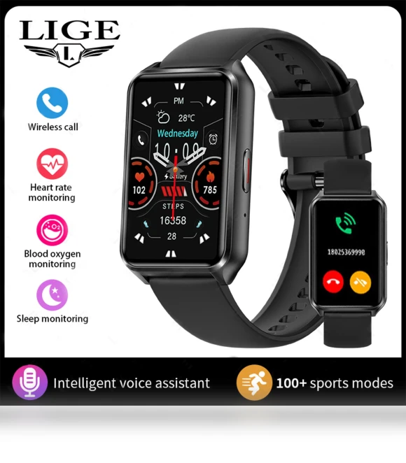 Bluetooth Smart Watch with Fitness Tracker — Smartwatches, LIGE
