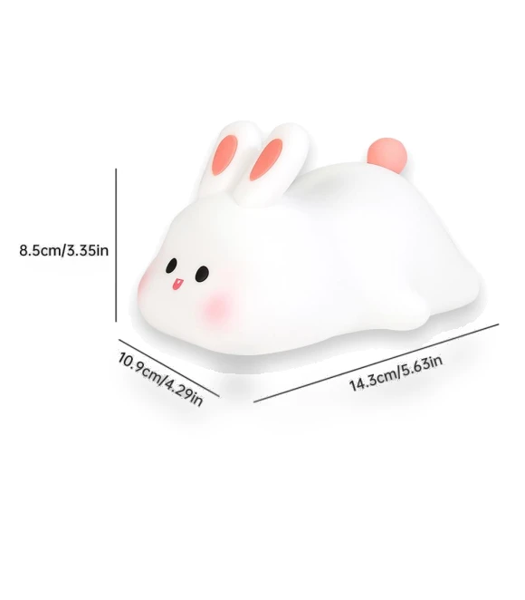 Cute LED Night Light with Touch Sensor in Rabbit Shape — Night Lights, Factory Discount Outlet