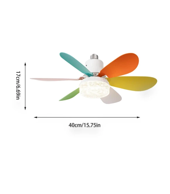 LED Ceiling Fan with Detachable Fan and Smart Remote — Ceiling Fan Lighting Solutions, Super Dream Home