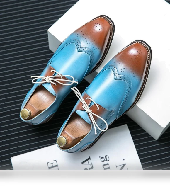 Men's Smart Lace-Up Office Shoes — Trendy Sneakers, SoleVibe Shoes