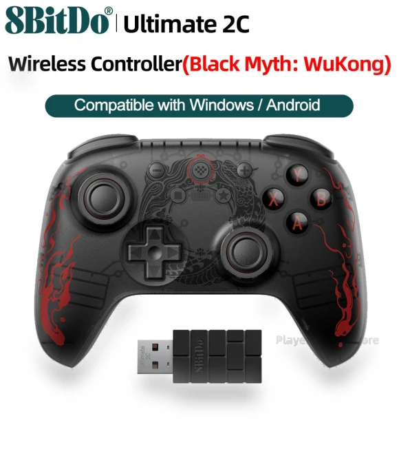Black Myth Wukong Ultimate 2C Wireless or Wired Game Controller — Game Controllers, 8BitDo