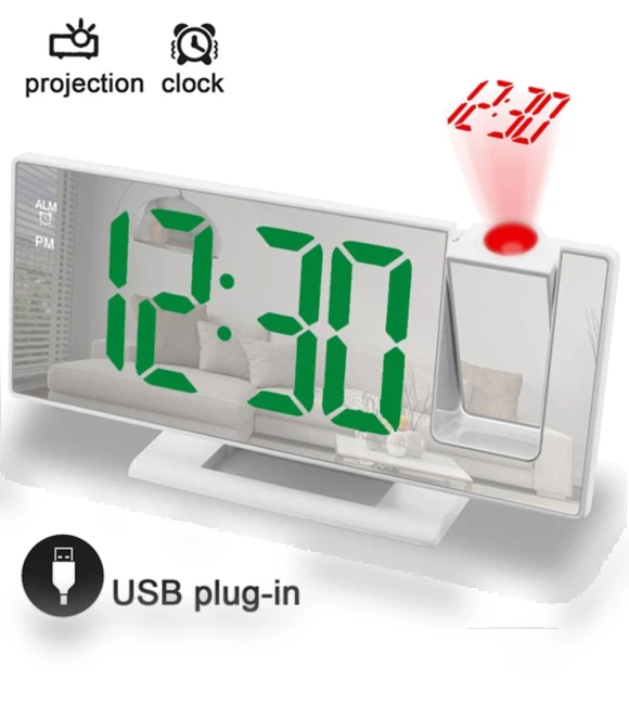 Digital LED Projection Alarm Clock — Alarms & Clocks, KITCHEN-MALL