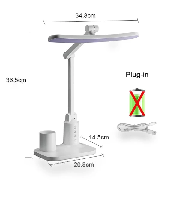 LED Desk Lamp with Eye Protection — Study & Desk Lighting, Seahorse Home
