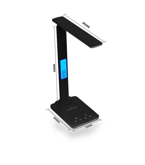 LED Desk Lamp with Wireless Charger — Desk & Table Lighting, Elegant Living House