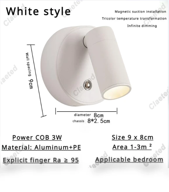 LED Wall Sconce with Touch Control — Wall Lighting, TOP HOME