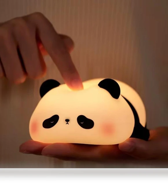 Rechargeable LED Panda Night Light with Touch Sensor — Night Lights, Tamsin
