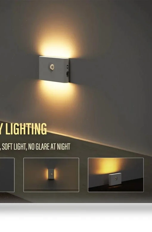 Smart Motion Sensor Wall Light — Night Lights, Elegant Living House