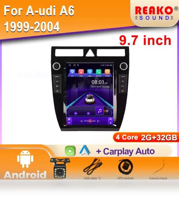 Vertical Android Smart Car Radio — Stereo Receivers, Reakosound