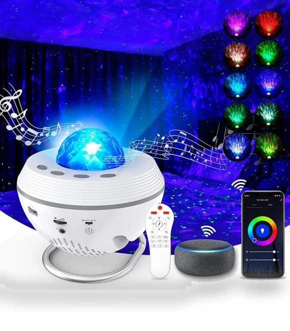WiFi Smart Star Projector — Night Lights, Elegant Living House