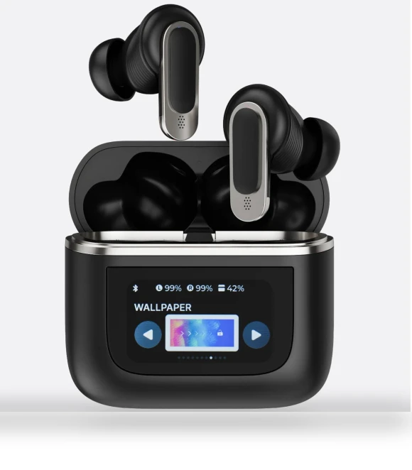 Bluetooth Earbuds with Wireless Charging Case — Headsets, OFFICE-MALL