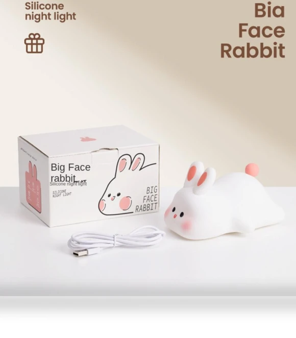 Cute Rabbit Silicone Night Light — Night Lights, Homeware Essentials